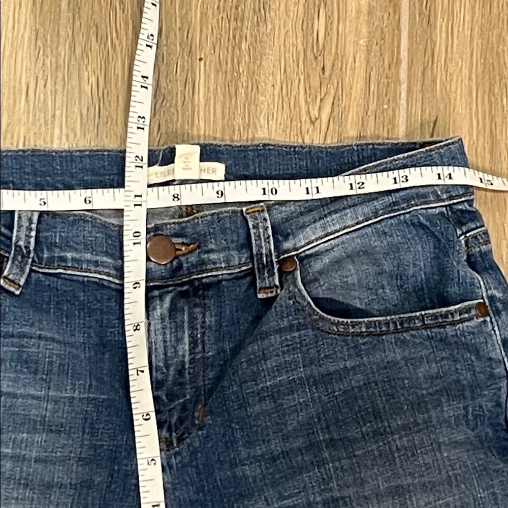 Eileen Fisher Jeans Denim Cropped Boyfriend Oversized Vintage Skinny Luxury - Picture 9 of 12